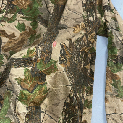 Camo 90s Real Tree VTG T Shirt Long Sleeve Woodland Hunting Pocket Rare Forest