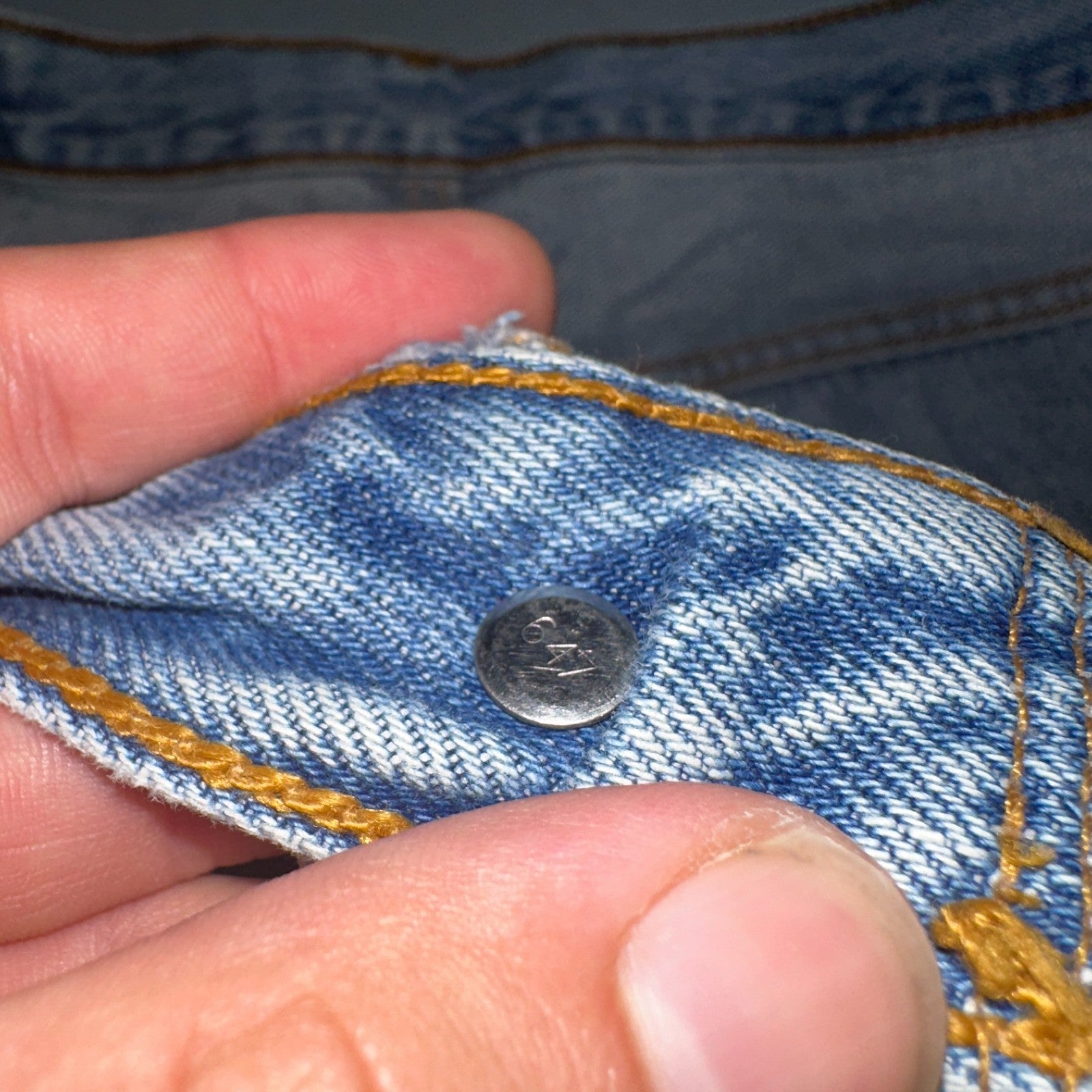 Levis 501 Vintage 90s Mex XX Straight Leg Jeans Blue Light Wash 36x30 Act 35x25