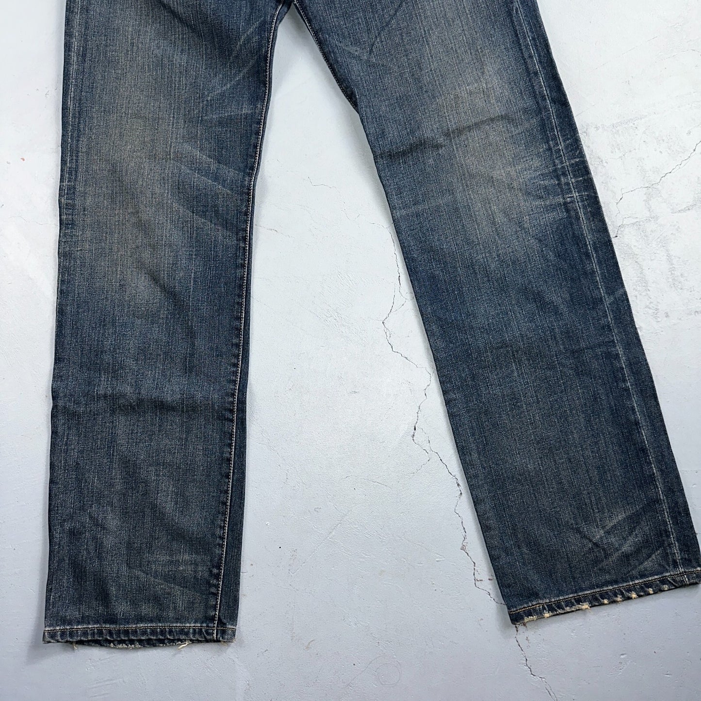 Levis 501 Vintage 90s XX Straight Leg Jeans Y2K Blue Med Wash 34x36 Act 33x35