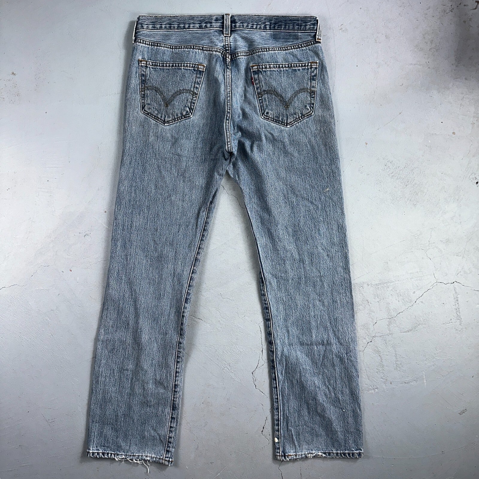 Levis 501 Vintage Y2K XX Straight Leg Jeans Blue Light Wash 34x32 Act 34x31