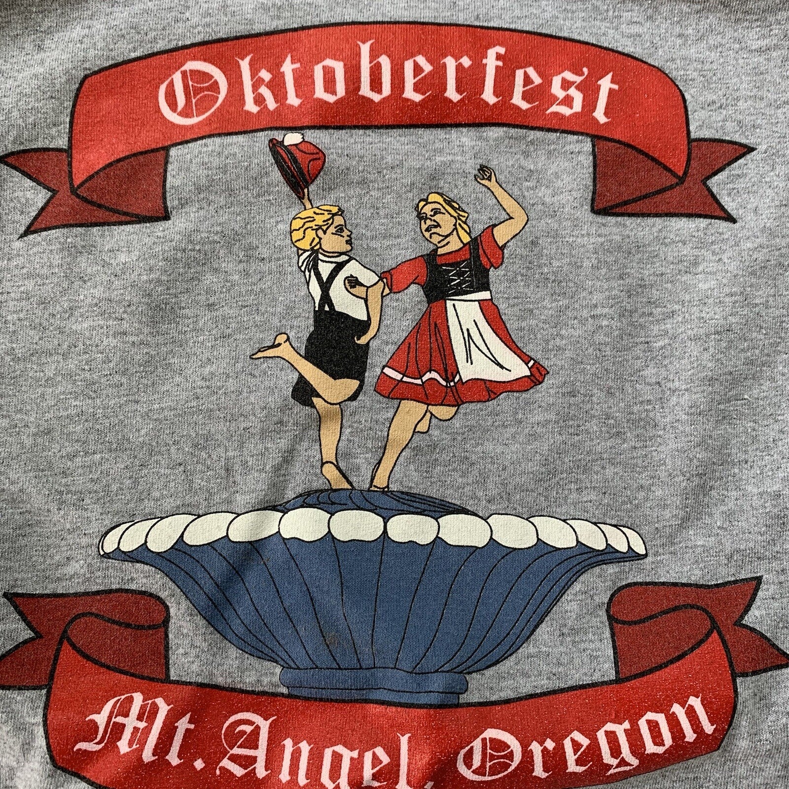 Oktoberfest October Fest Vintage T Shirt OREGON German Funny Rap Costume Y2K
