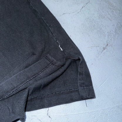 Disney Mickey Mouse 90s VTG T Shirt Polo Black Mens XL Cotton Basic Cute