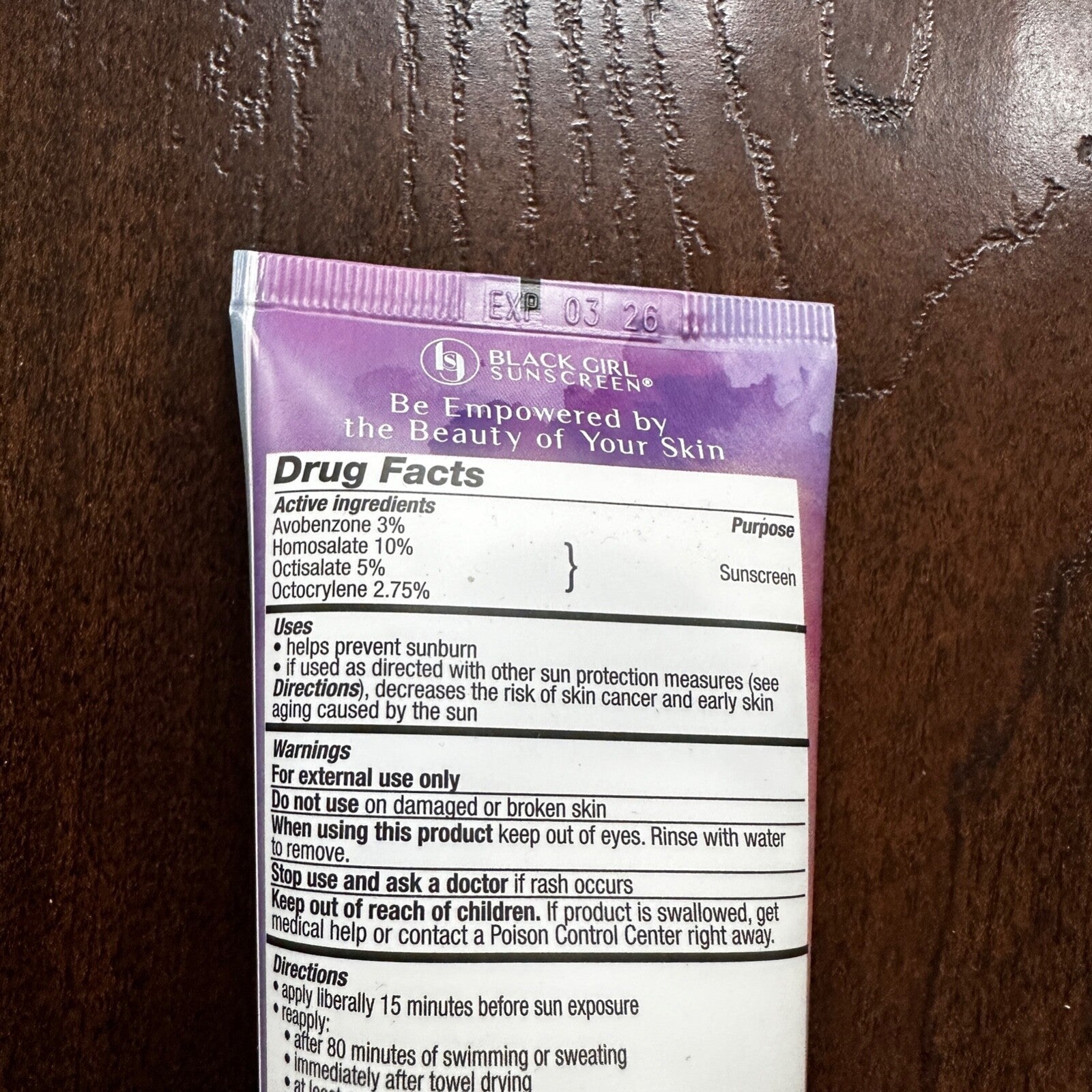 The Little Mermaid Disney Black Girl Sunscreen Face Gel SPF 30 NEW FREE SHIP