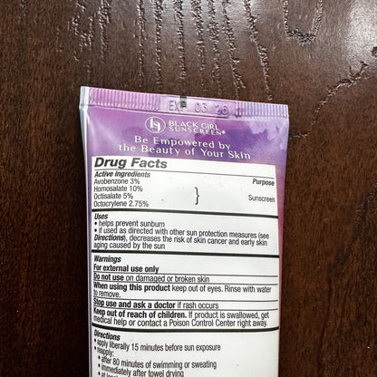 The Little Mermaid Disney Black Girl Sunscreen Face Gel SPF 30 NEW FREE SHIP