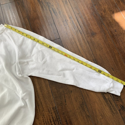 Oneita BLANK Vintage White Sweatshirt 90s Essential Lot Rap T Shirt Rare Jumper