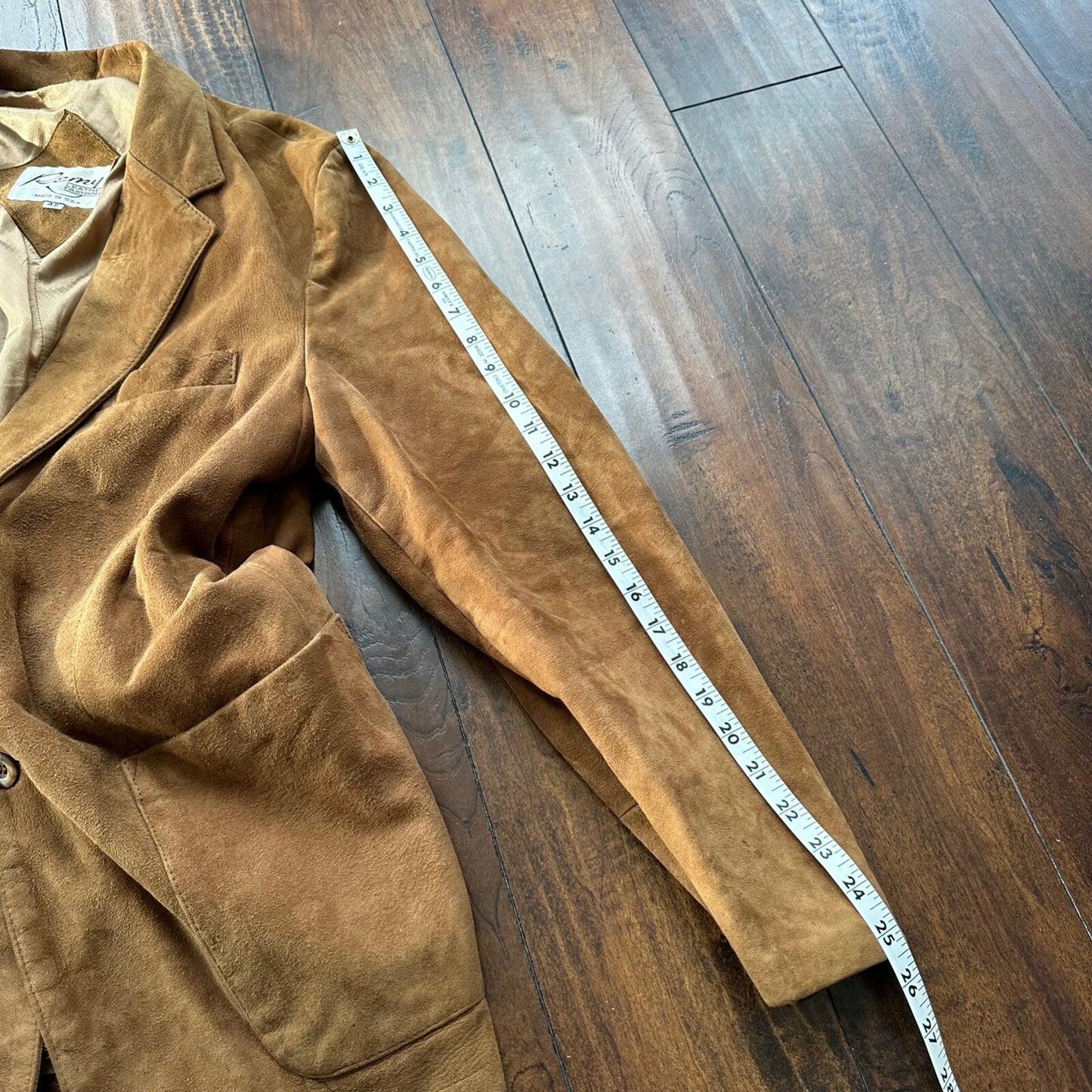 Remy Vintage Brown Suede Leather Jacket Blazer 42 80s 70s Winter Cool Rockabilly