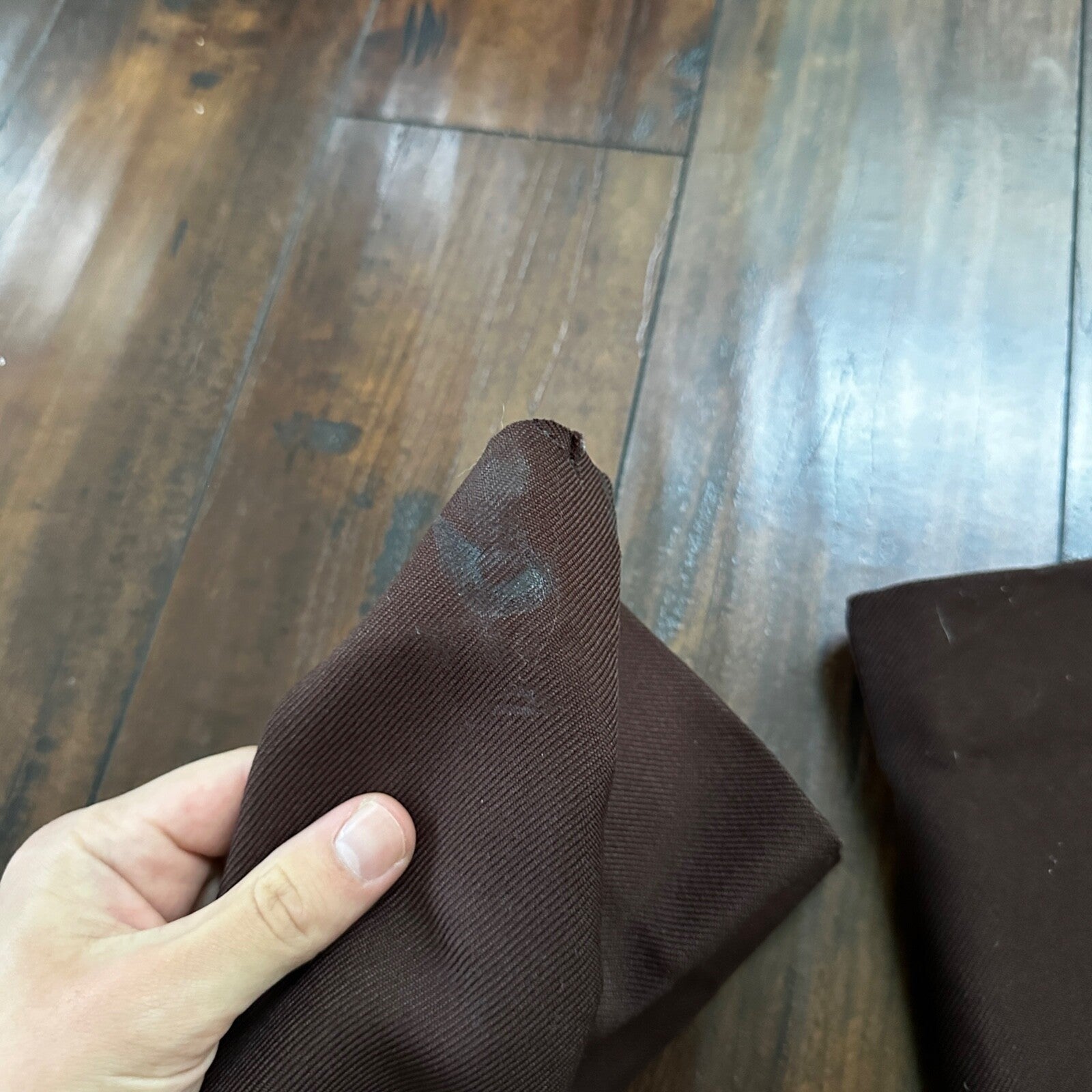 VTG Levis 517 Lot 2 Blue + Brown Polyester Pants Black Gold Tab 34x30 Act 32x28