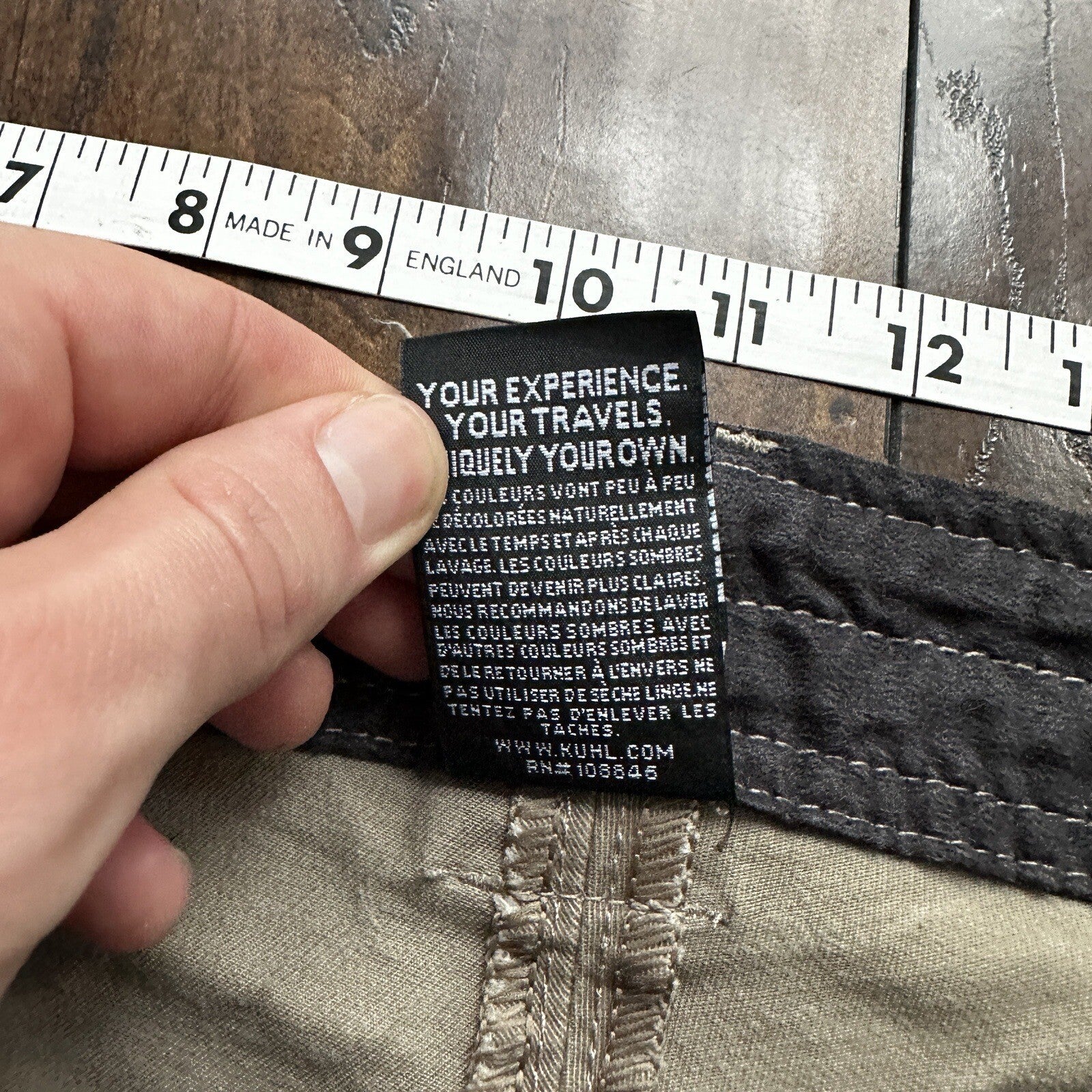 Kuhl Rebel Legendary Pants Men Size 40x30 Work Utility Outdoor Hiking Gray