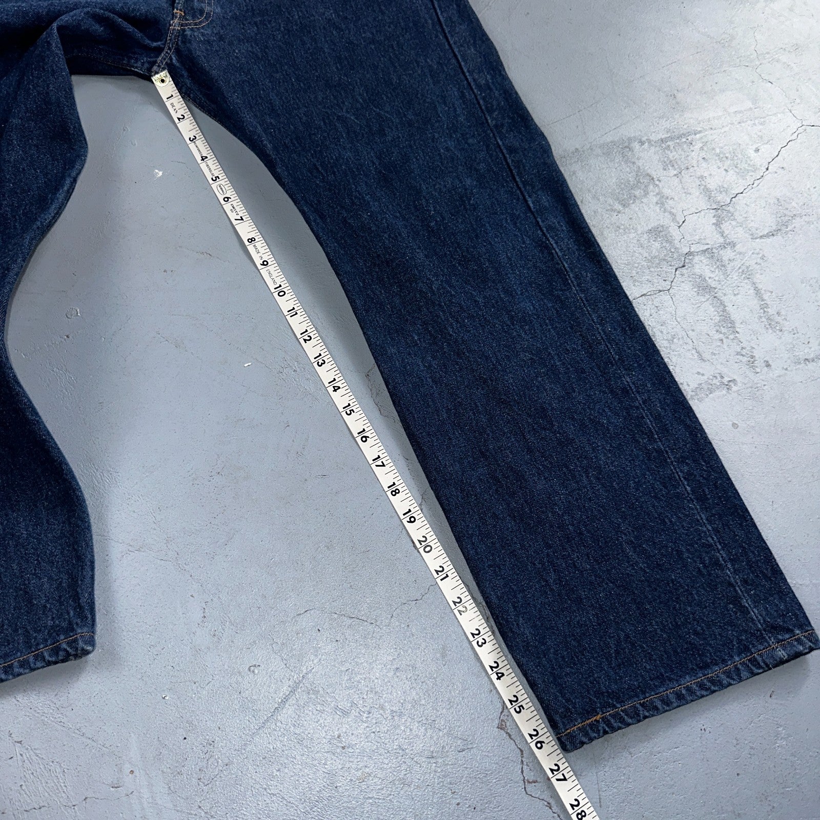 Levis 501 Vintage Y2K 90s XX Straight Leg Jeans Blue Dark Wash 35x30 Act 33x26