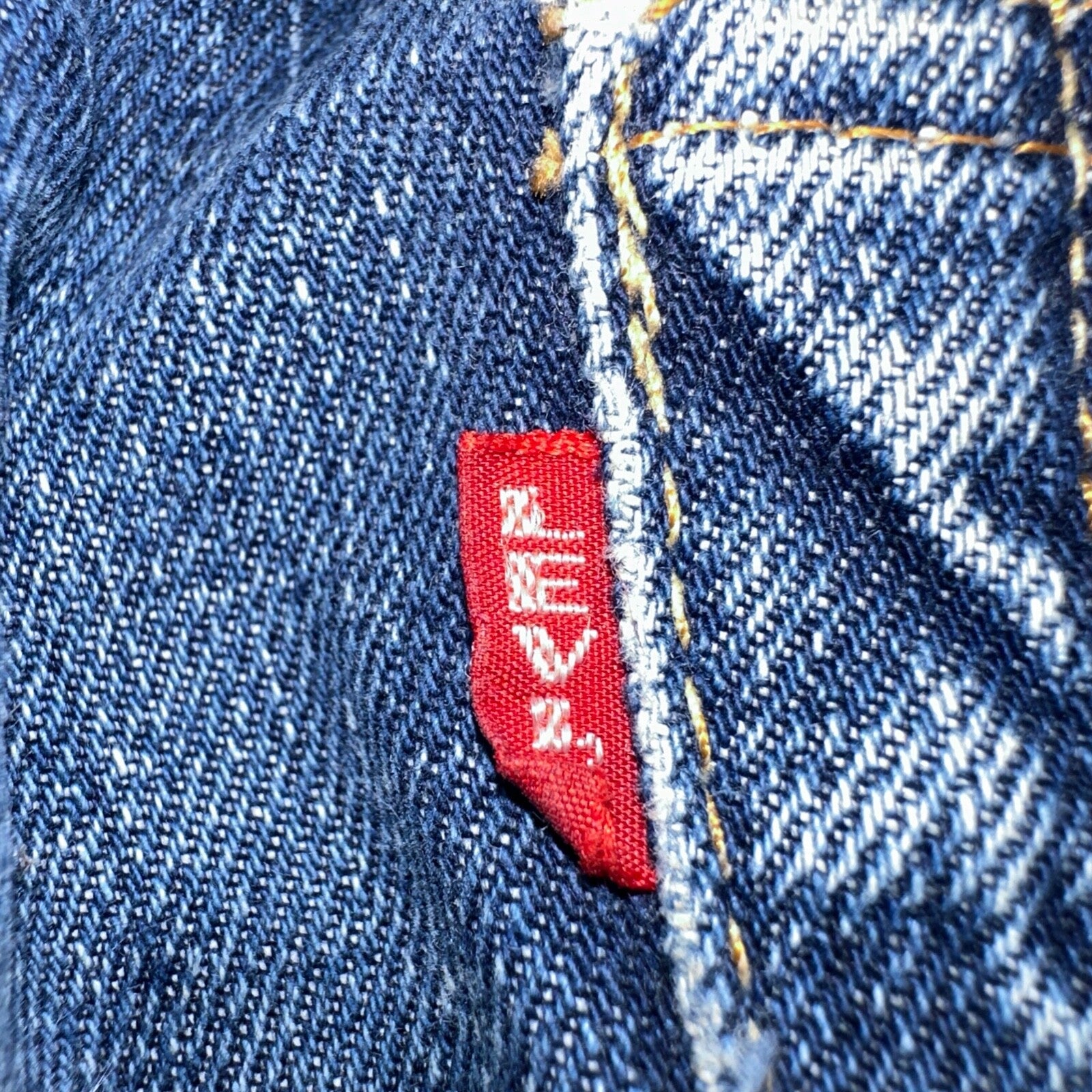 Vintage LEVIS 505 Jeans Big E 1960s Denim 28x28 USA 60s 501 502 Talon Zipper