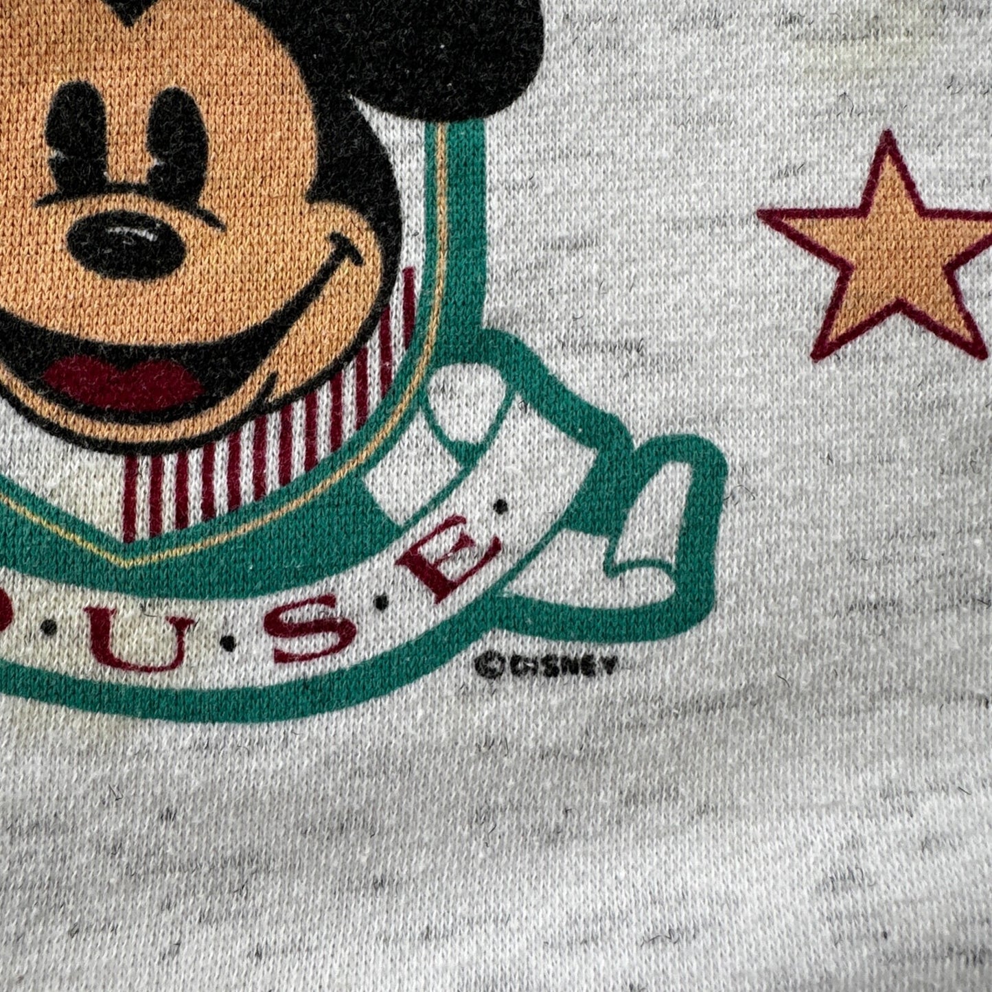 VTG 90s Disney Mickey Mouse Pullover Sweatshirt Crewneck Grey Mountain XL