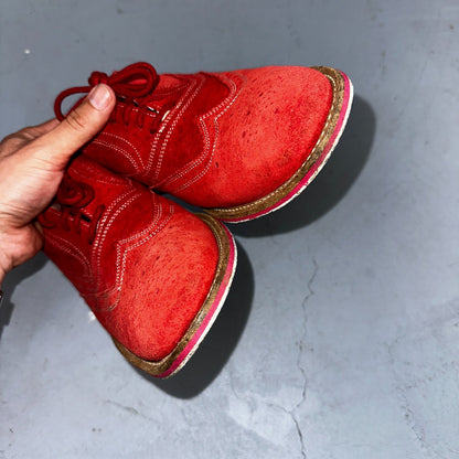 Giorgio Brutini Men's Oxford Suede Wing Tip Red Dress Shoes Men's 9 Nice