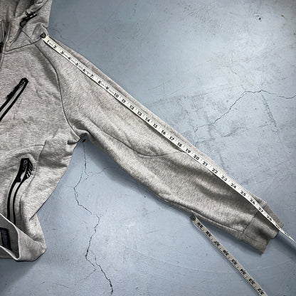 RLX Ralph Lauren Hoodie Mens Medium Gray Hybrid Pullover Gray Logo Training Gym