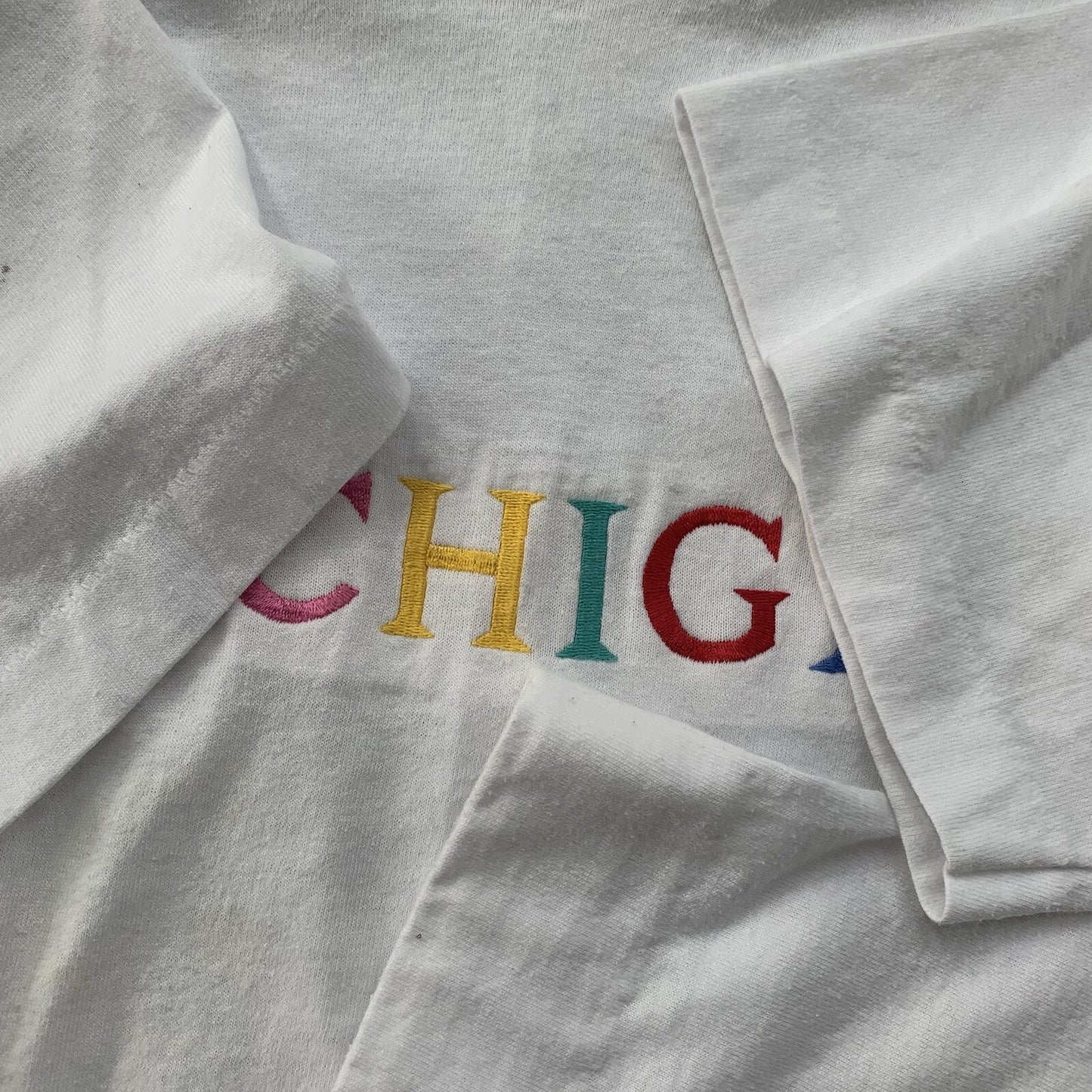 Michigan Vintage T Shirt 90s White FOTL Single Stitch Embroidery Rap Music Cool