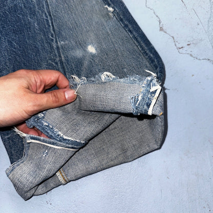 Levis 501 Big E Vintage 60s Redline Selvedge USA XX Boot Cut 517 Jeans Act 27x32