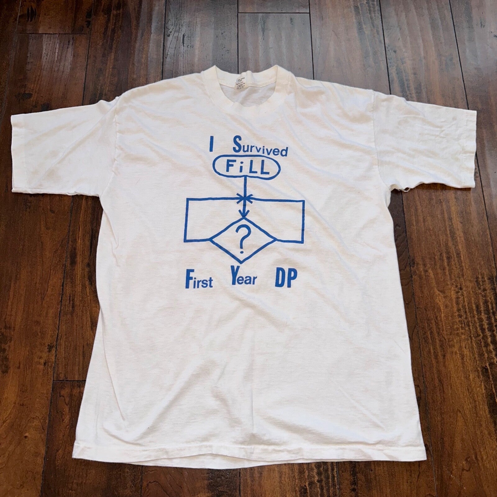 I Survived Fill FY DP Vintage T Shirt Oregon Question Mark Funny Humor Art Band