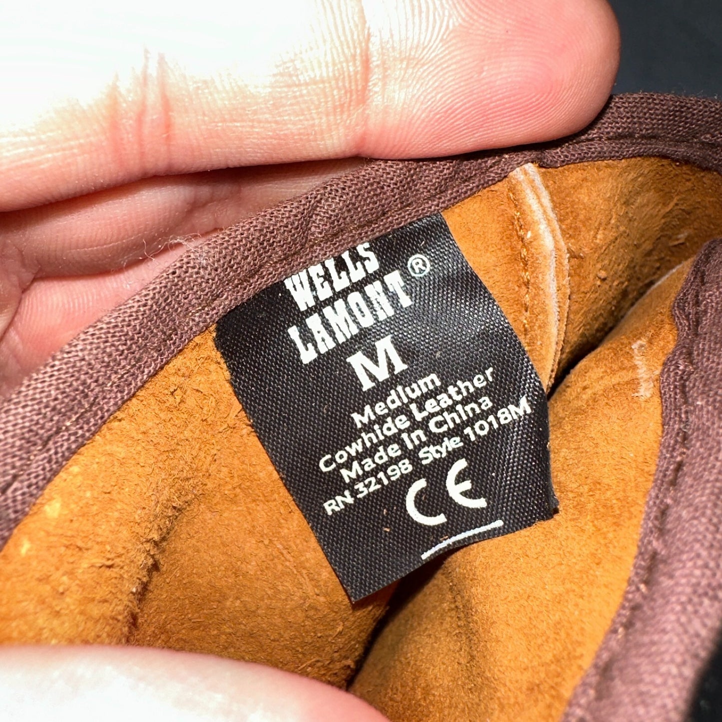 Vtg Wells Lamont Cowhide Genuine Suede Leather Gloves Size Medium USA