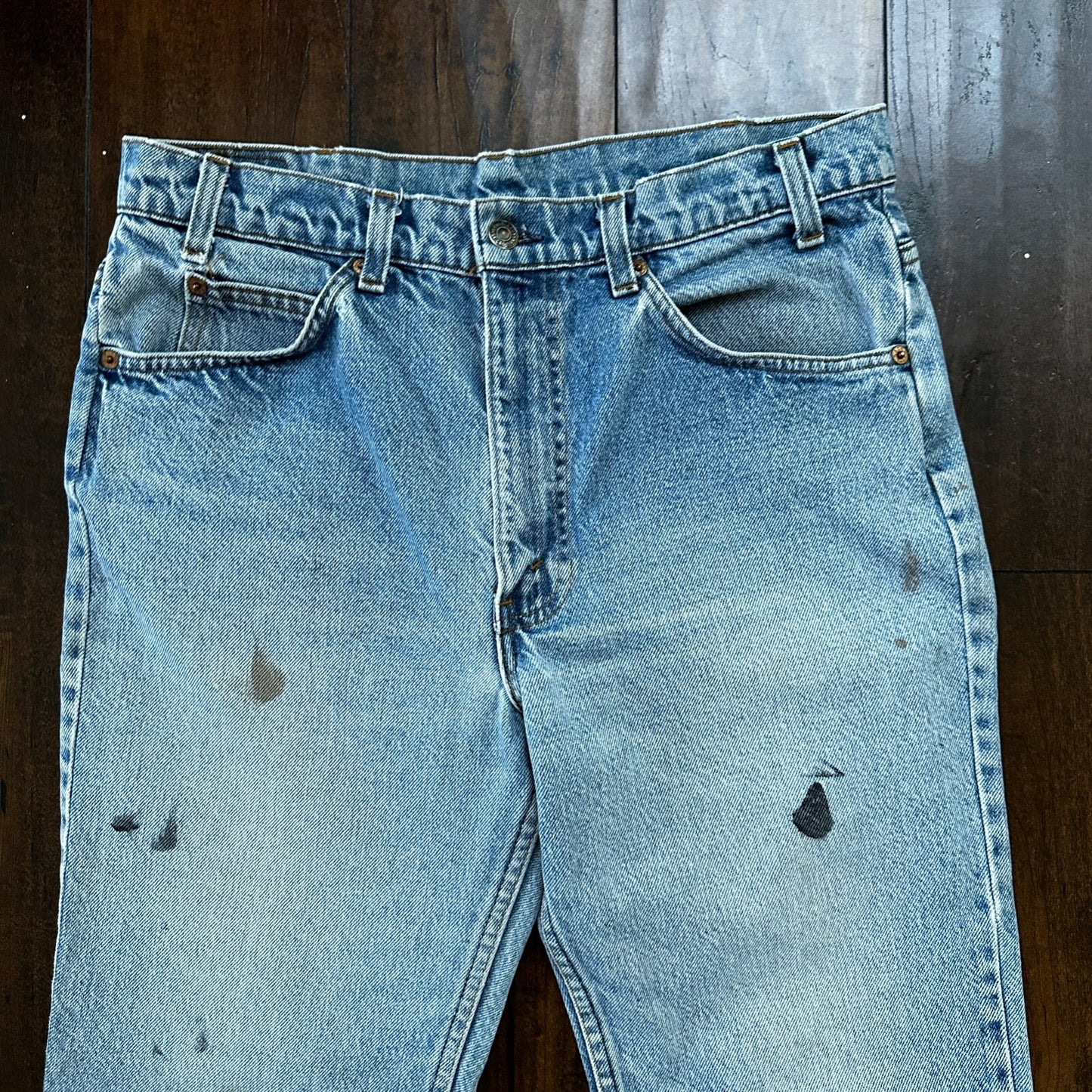 Levis 517 Vintage 80s USA Orange Tab Bootcut Flare Blue Jeans 34x31 Act 32x29