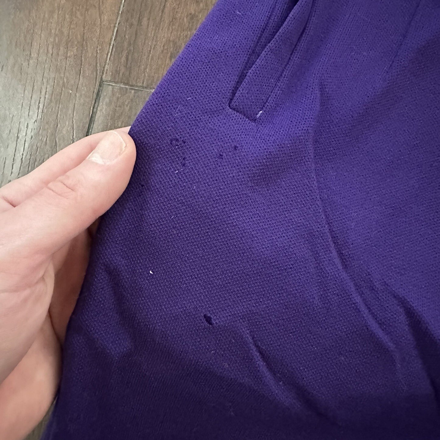 Vintage USA Rockabilly Womens Shorts Disco Skirt 70s 80s Purple Funky Basic