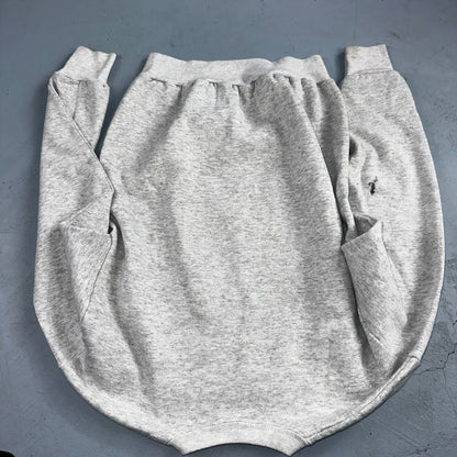 Vintage Buck White Tail Crewneck Sweatshirt Size Large Lee USA Gray Deer Hunting