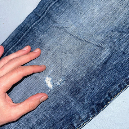 Levis 501 Vintage Y2K XX Straight Leg Jeans Blue Med Wash 34x34 Act 33x27