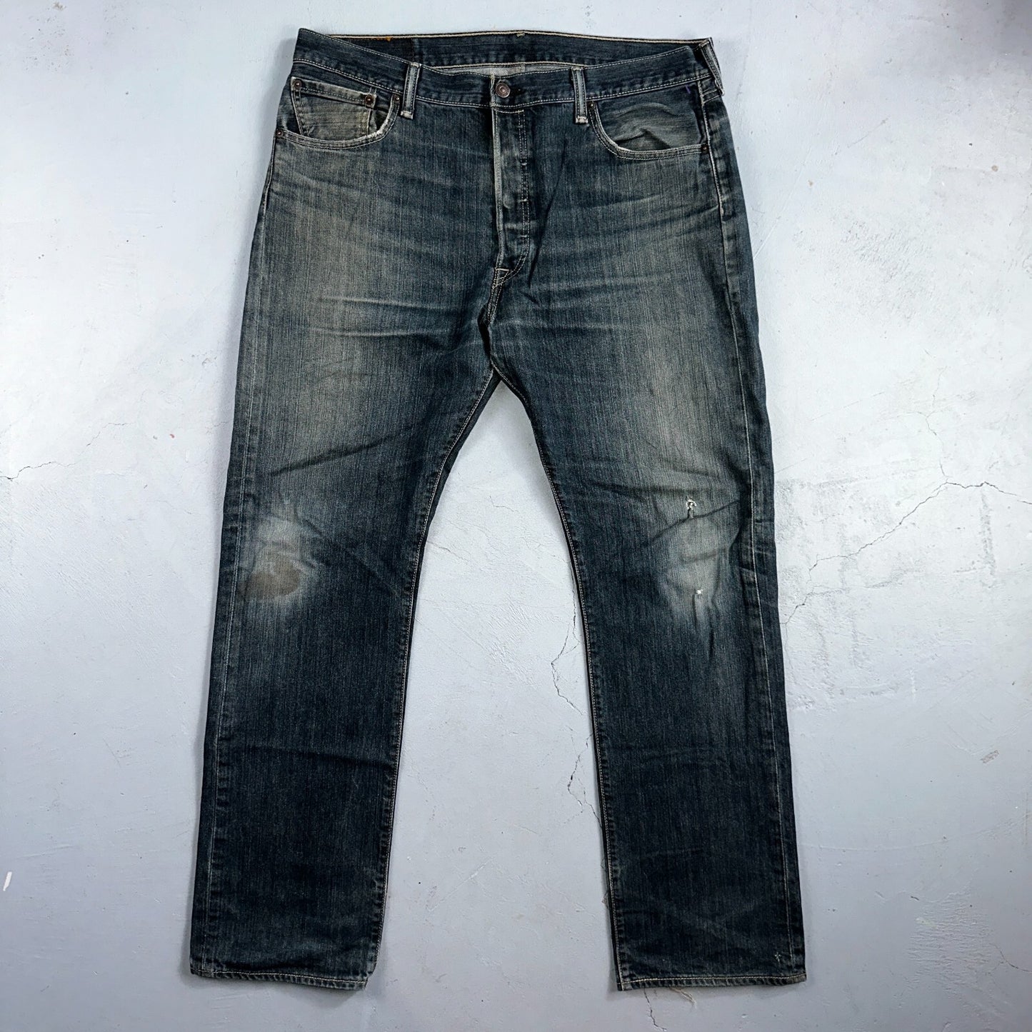 Levis 501 Y2K XX Straight Leg Jeans Blue VTG Med Wash 36x32 Act 36x31
