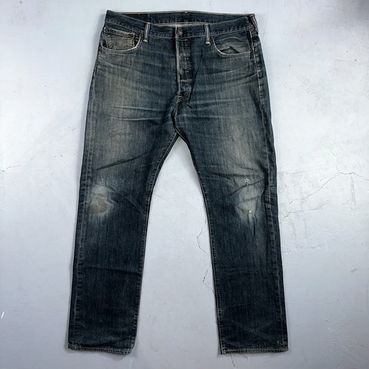 Levis 501 Y2K XX Straight Leg Jeans Blue VTG Med Wash 36x32 Act 36x31