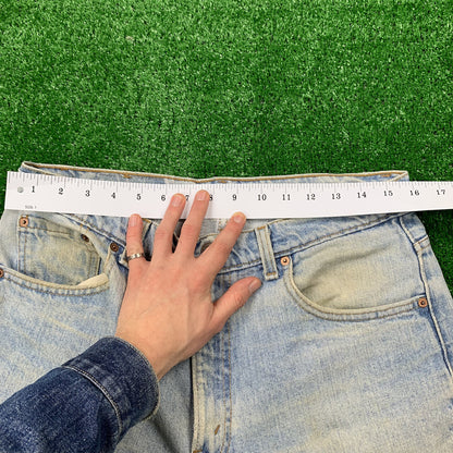 Levis 550 Vintage 90s Tapered Leg XX USA Jeans 34X36 Relaxed Fit Light Act 31x35