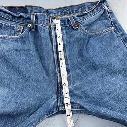 Levis 501 Vintage 90s USA XX Straight Leg Jeans Blue Med Wash 35x34 Act 32x30