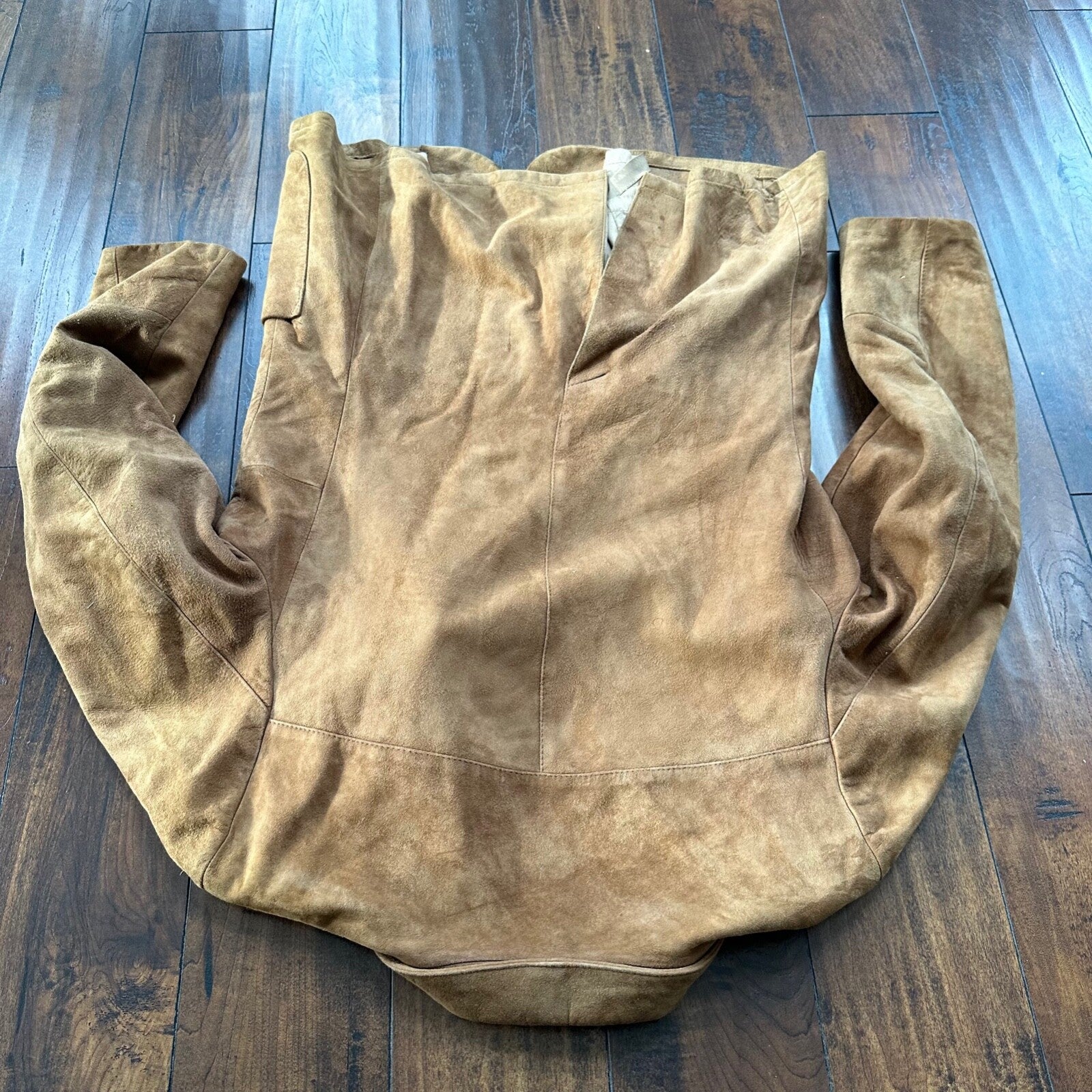 Remy Vintage Brown Suede Leather Jacket Blazer 42 80s 70s Winter Cool Rockabilly