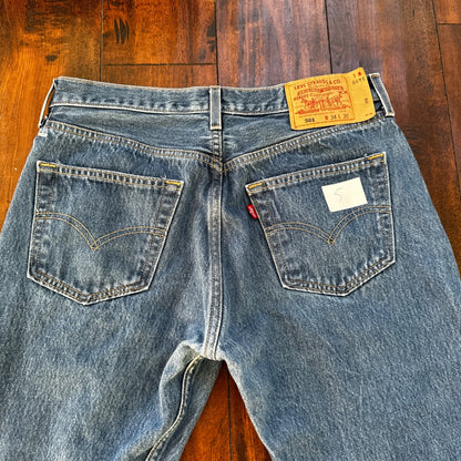 VTG Levis 501 XX Button Fly 90s Y2K Jeans Denim Straight Capri 34x30 Act 31x25