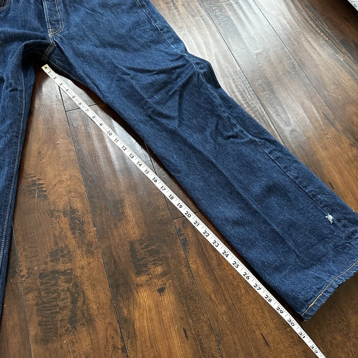 Vintage Y2K 90s Levis 501 XX Button Fly Dark Wash 35x34 Jeans Act 33x30