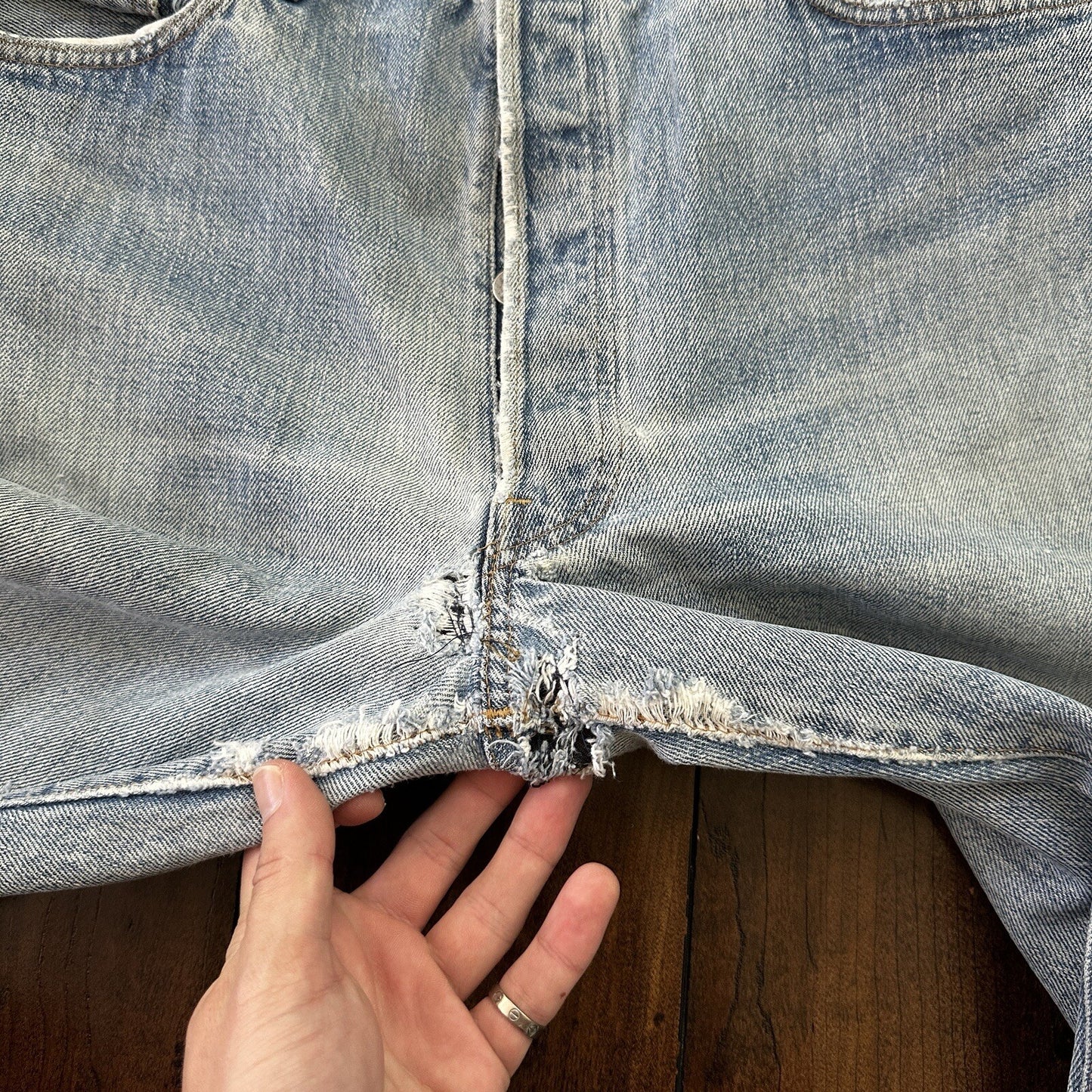 Levis VTG 70s SS Redline Selvedge USA 501 XX Jeans 66 80s 38x33 Act 34x27 CUT