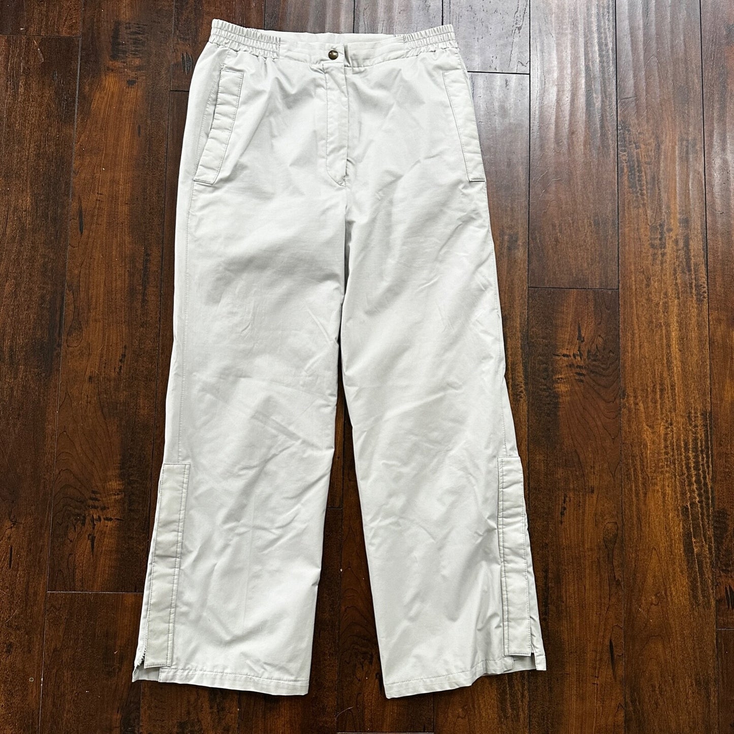 VTG GORETEX Jack Nicklaus Mens 10 Golf Pant Grey Fabric Zip Up Sports Outdoor