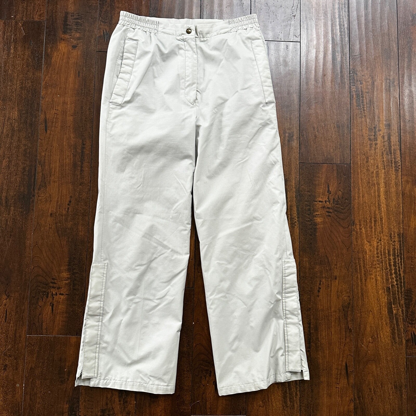 VTG GORETEX Jack Nicklaus Mens 10 Golf Pant Grey Fabric Zip Up Sports Outdoor