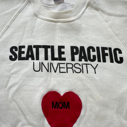 VTG SPU MOM 80s Russell Seattle Pacific University Pullover Sweatshirt Crewneck