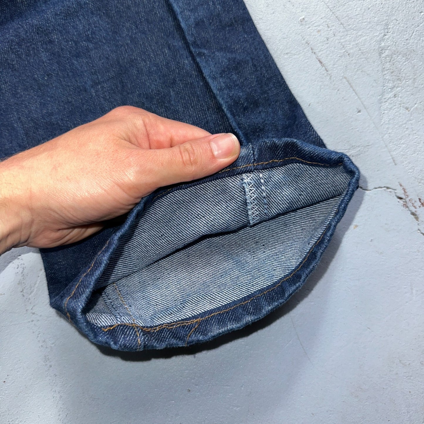 Levis 505 Vintage 80s 20505-0217 Orange Tab Dark 501 Jeans 36x34 USA 1980s