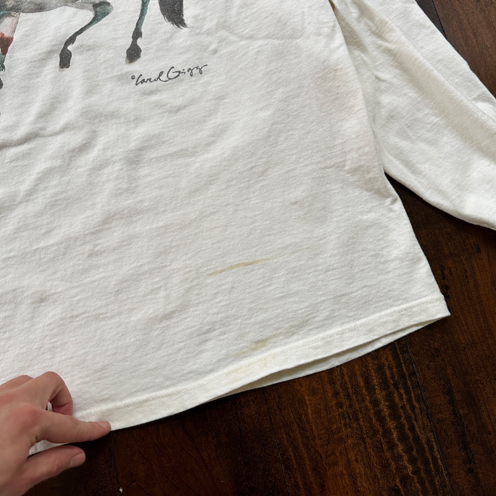 Abstract Painting Of Horse VTG T Shirt Art Rap Music Love Passion Pop Lord Carol