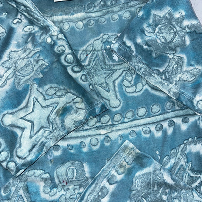 Tultex Tie Dye VTG T Shirt Medium Punk Rock Grunge Thrashed Paint Stained