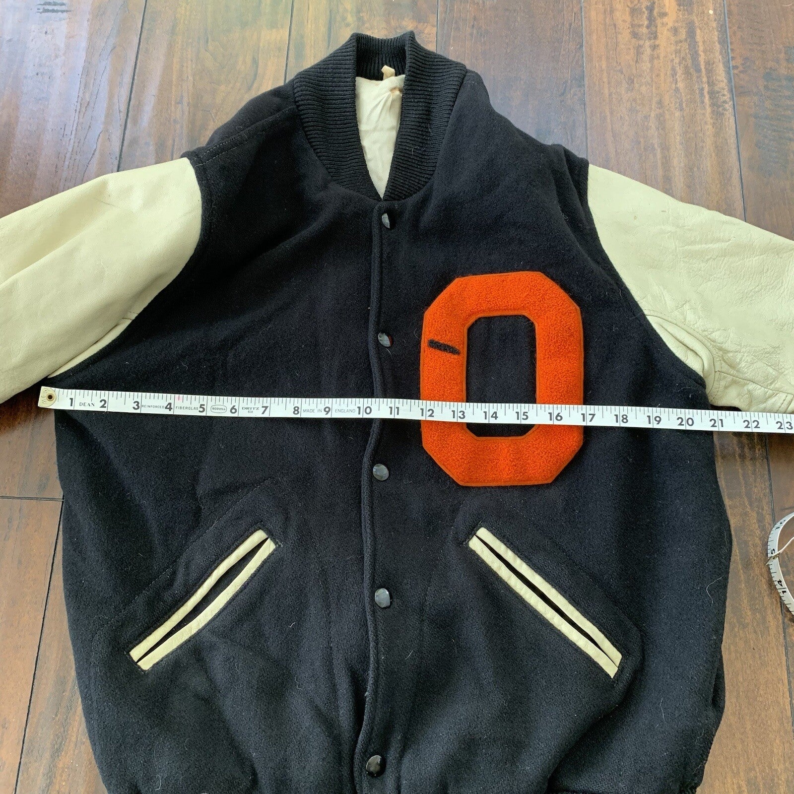 VTG 50s Wool Letterman OREGON Varsity Jacket Lasley Knitting 60s Rockabilly 1950