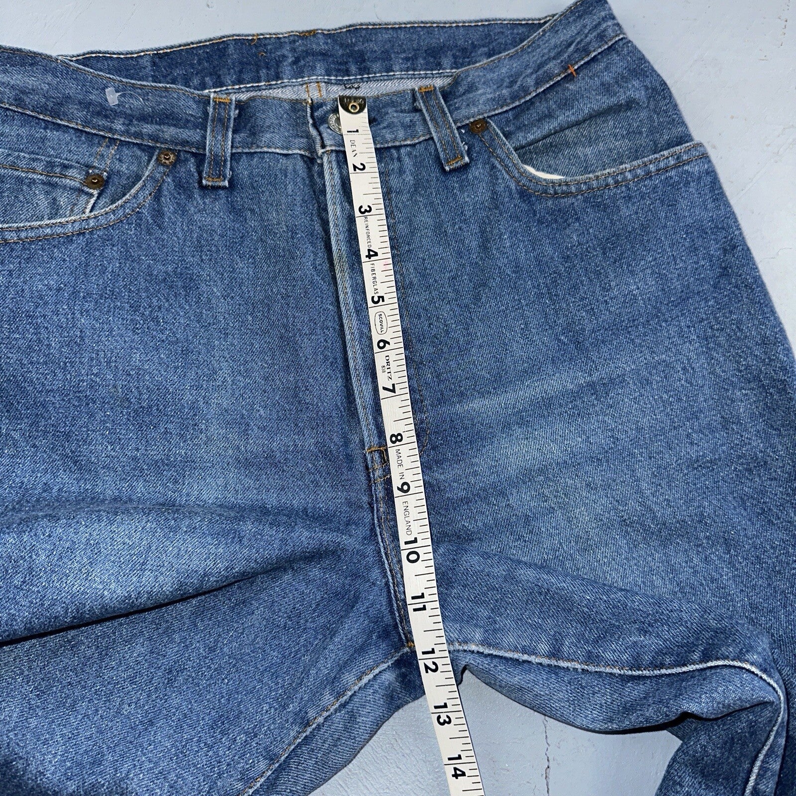 Levis 501 Vintage 80s USA XX Straight Leg Jeans Blue Med Wash High Rise 29x32