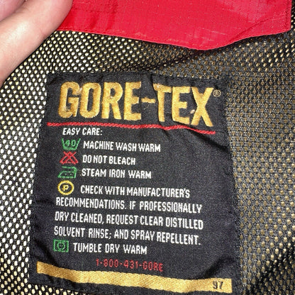 Gore Tex VTG Jacket Mens M Yellow Equinox Mountain Guide Full Zip Goretex Hike