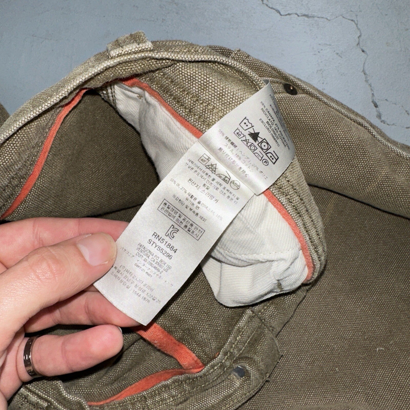 Patagonia Iron Forge Hemp Canvas Double Knee Brown Pants Mens 38 X 31 55296 40