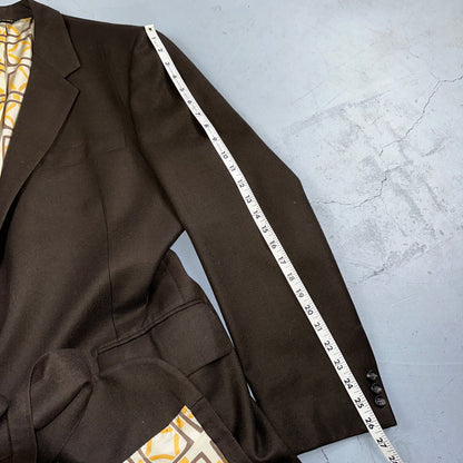 VTG Mens 2 PC Suit 42 Jacket Coat Pants Brown Rockabilly 60s 1960s Classy