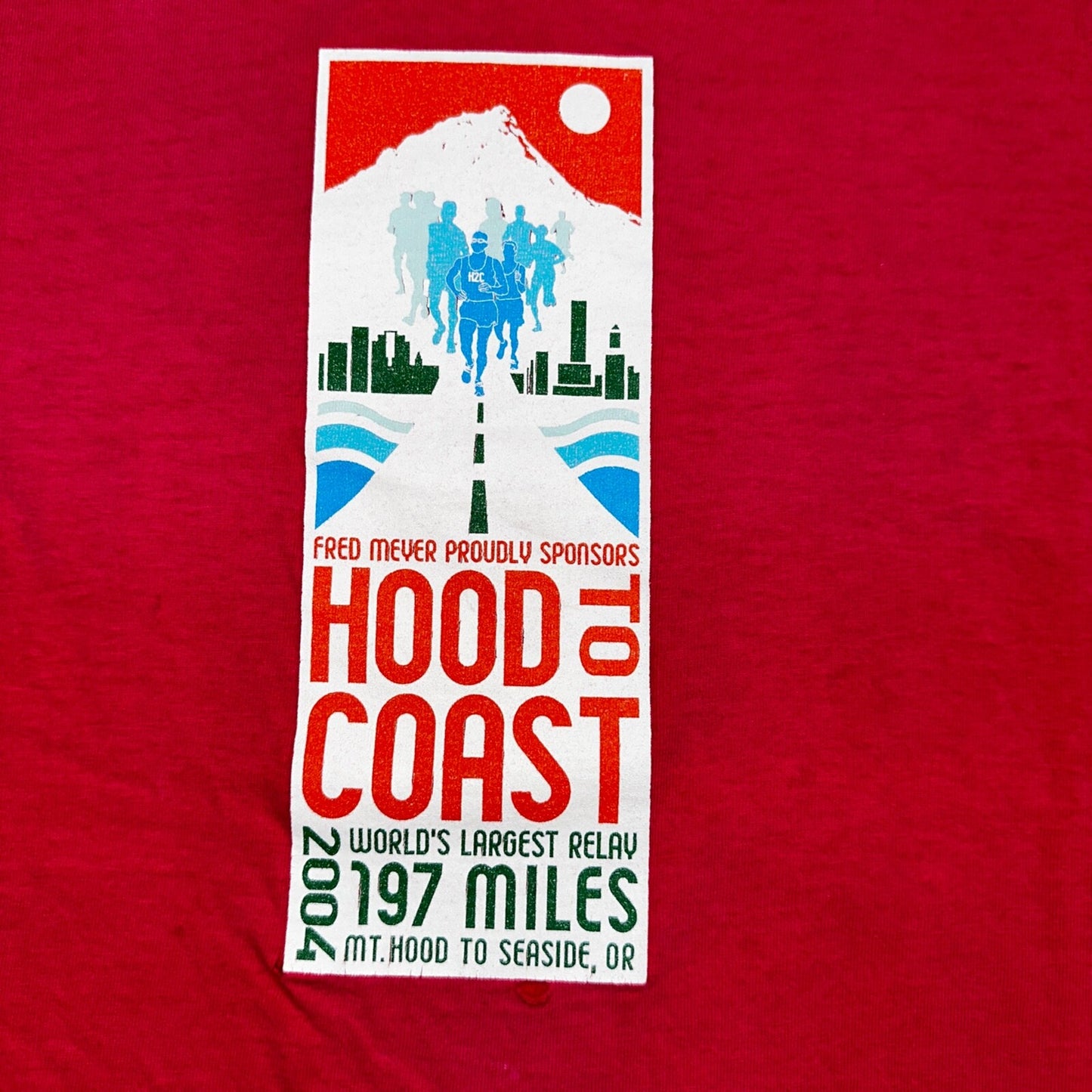 Nike Hood To Coast 2004 Y2K VTG T Shirt Promo Running Race Official Oregon PDX