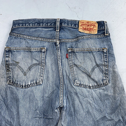 Levis 501 Vintage 90s Y2K XX Straight Leg Jeans Blue Med Wash 32x29 Act 31x28