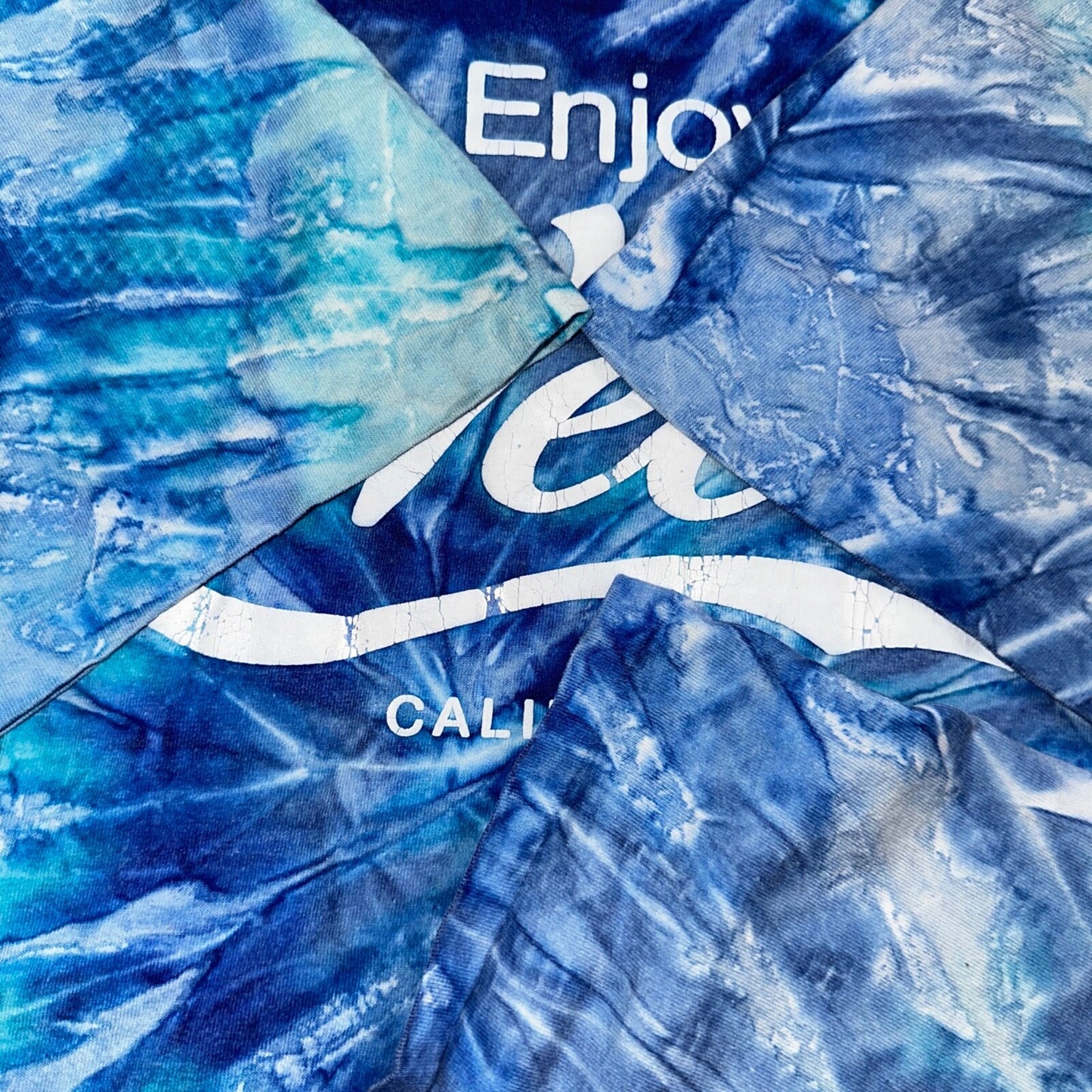 Oneita Enjoy Weed VTG T Shirt Tye Dye Single Stitch Stoner Funny Hippie Spirt