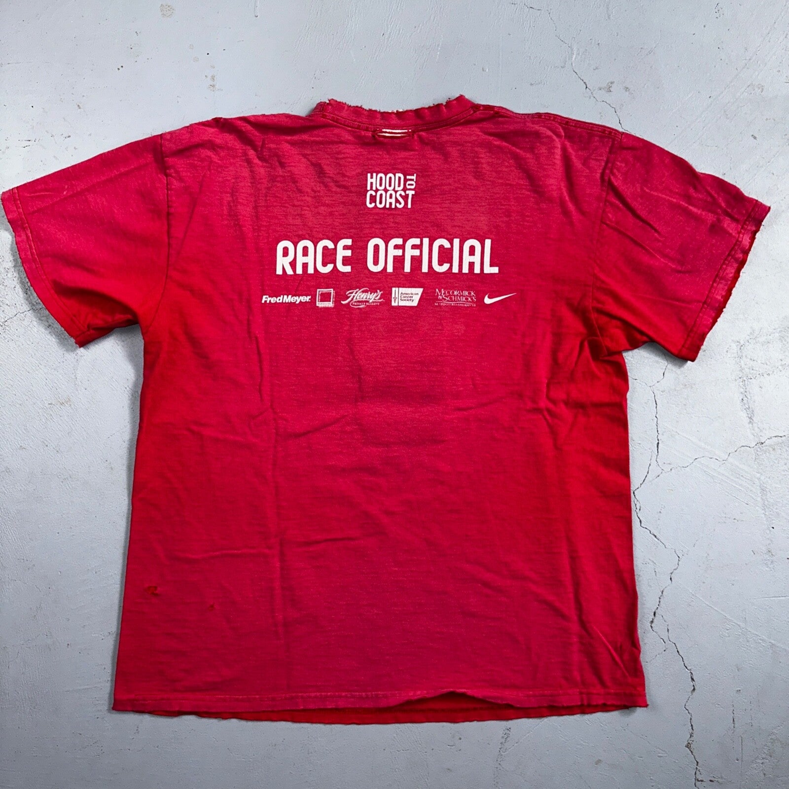 Nike Hood To Coast 2004 Y2K VTG T Shirt Promo Running Race Official Oregon PDX