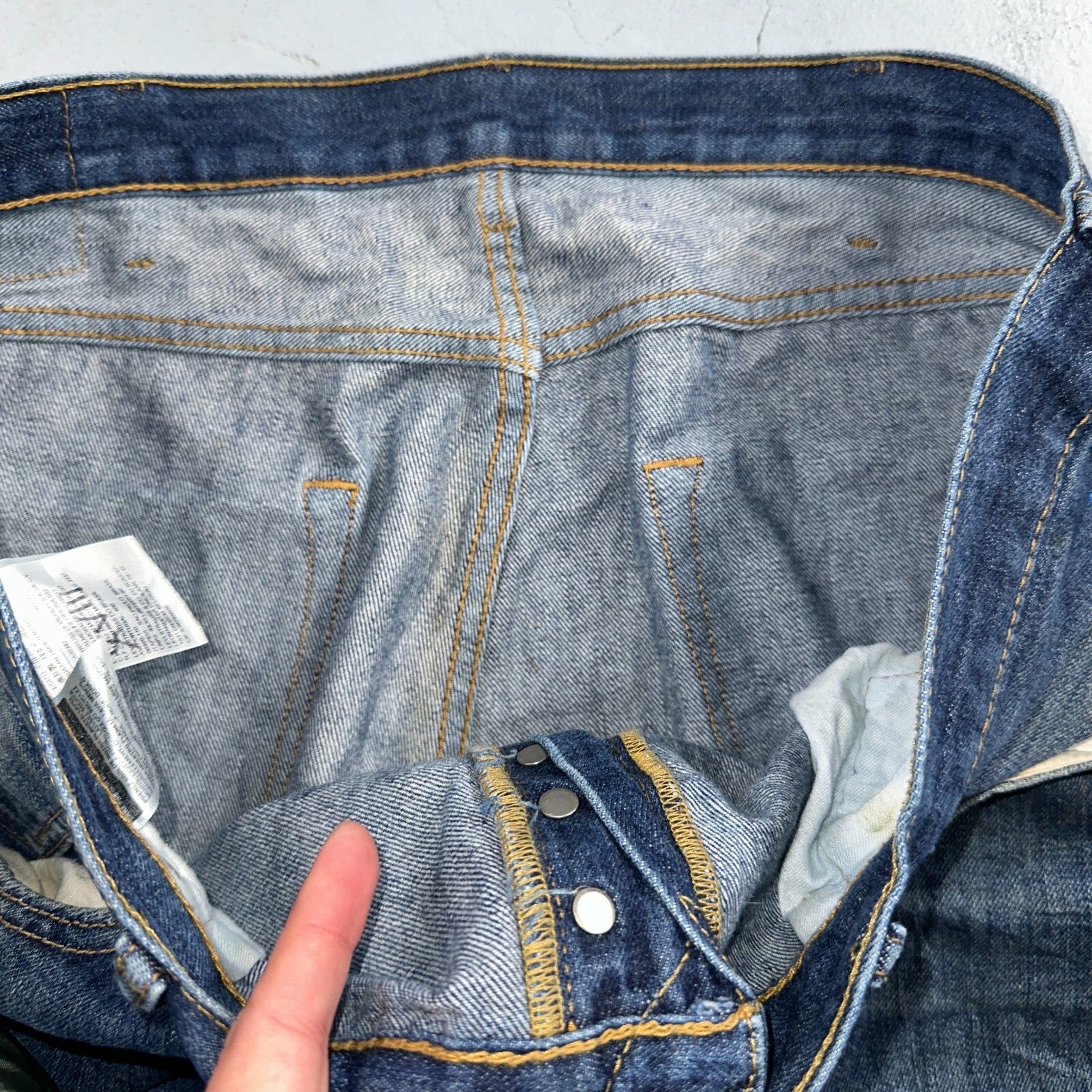 Levis 501 Y2K XX Straight Leg Jeans Blue VTG Dark Wash 40x32 Act 40x31