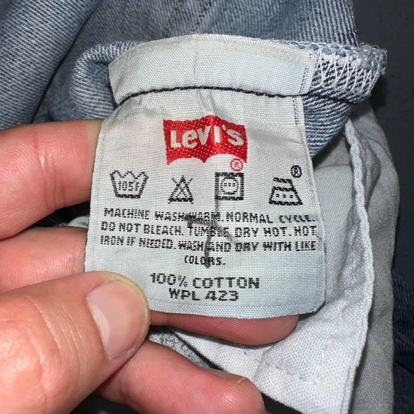 Levis 501 Vintage Y2K Mexico Straight Leg Jeans Blue Light Wash 40x30 Act 38x30